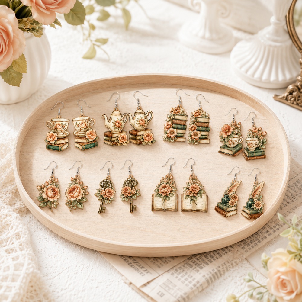 16pcs Bohemian Vintage Layered Ear Studs Set, Gift Ready